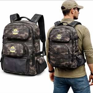 Papa Lils Tactical Diaper Bag Backpack Camo Dad Bag Changing Pad Organizer